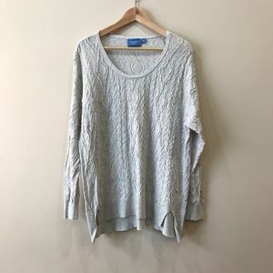Simply Vera Vera Wang Light Weight Grey Sweater